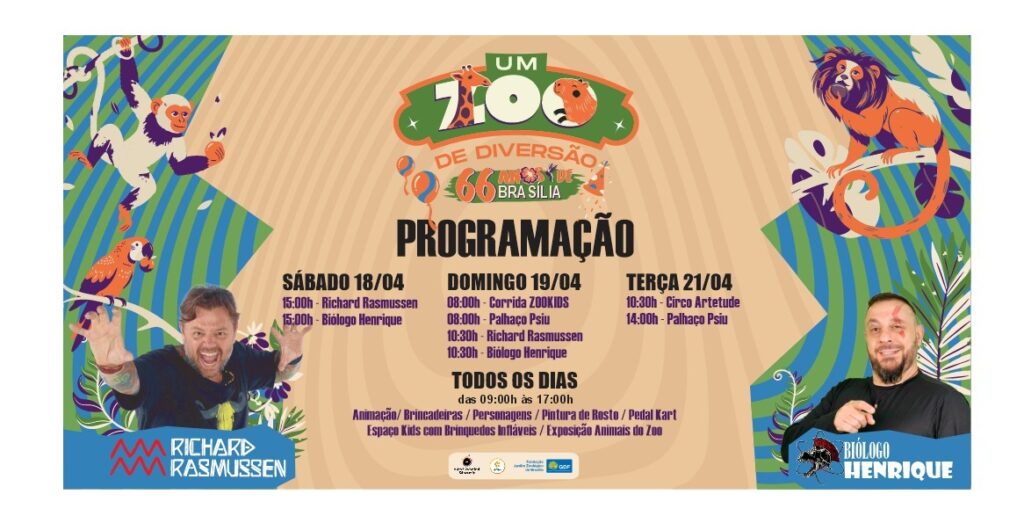 programacao zoo de brasilia