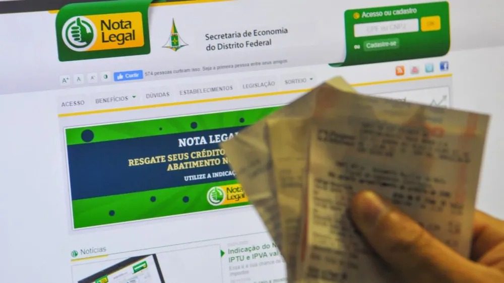 Nota Legal: contribuintes já podem indicar créditos em conta bancária; veja como fazer 1 nota legal
